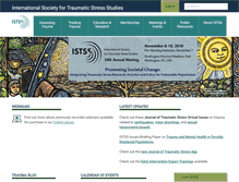 Tablet Screenshot of istss.org